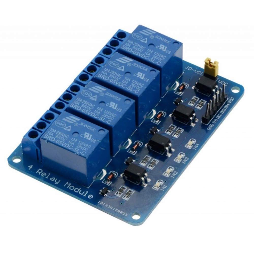 12V 4 Kanal Röle Kartı (Geliştirme Kartlarıyla Uyumlu) Arduino