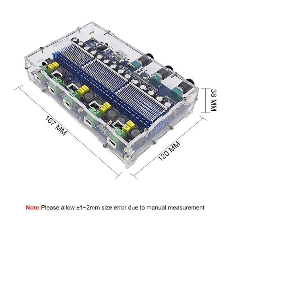 Tpa3116D2 Bluetooth Amplifikatör Ses 2X50W + 2X100W Subwoofer 12