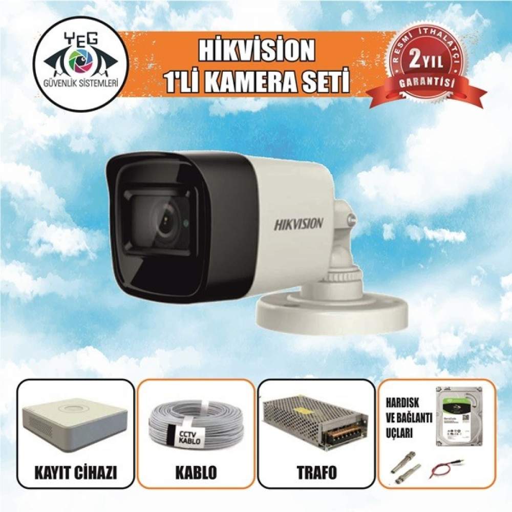 HİKVİSON 1 Lİ KAMERA SETİ