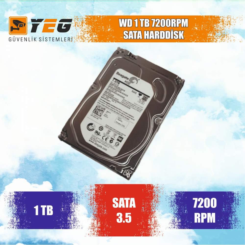 Wd 1 Tb 7200Rpm Sata Harddisk