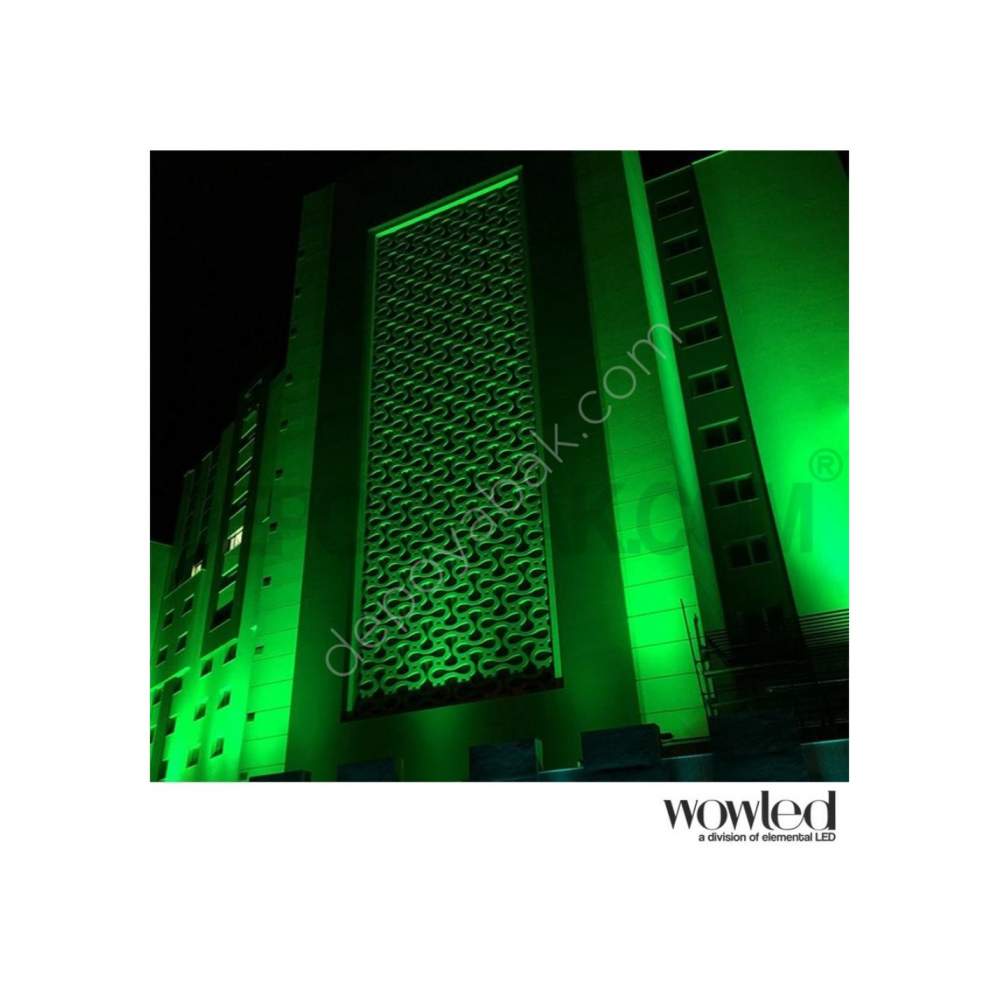 10 Cm Yeşil Işık Wallwasher Led Dış Cephe Bina Duvar Aydınlatma
